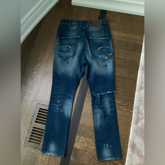 G-STAR RAW Distressed Paint Splatter Rips Fade Women’s Jeans Size 30 BRAND NEW - Picture 14 of 16